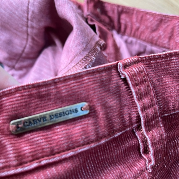 Carve Designs Maroon Oahu 4-Inch Inseam Corduroy Women's Shorts, Size 6 - Picture 7 of 7